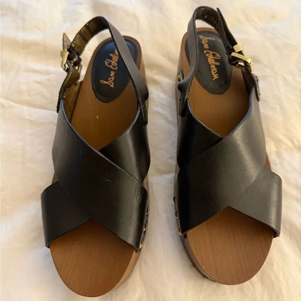 Sam Edelman Black and Brown Women's Sandals